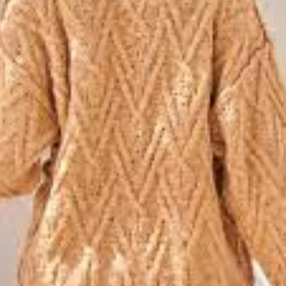NEW FREE PEOPLE ISLA Cotton cable knit sweater 266  5M3